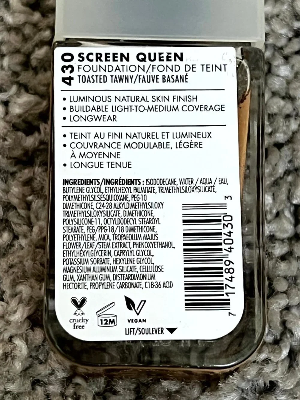 Milani Screen Queen Foundation Toasted Tawny